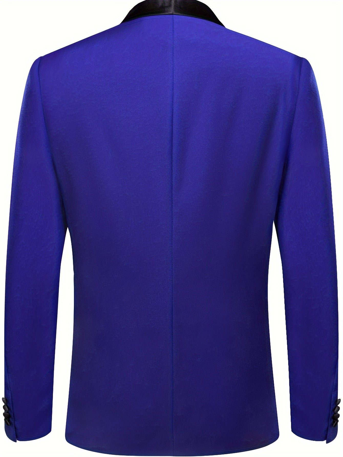 1PCS Chaqueta de esmoquin azul marino para hombre para boda sin pajarita, corte regular formal, chaqueta de traje para eventos limpios y elegantes