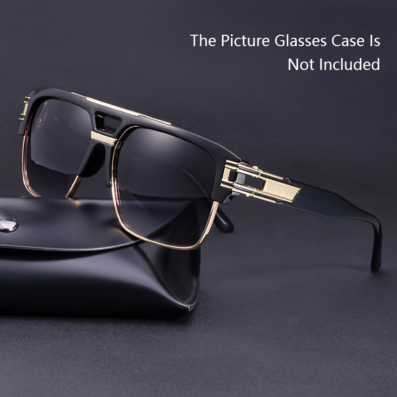 1pc Gafas De Sol De Gran Marco Para Pesca Y Conducción Al Aire Libre Para Hombres