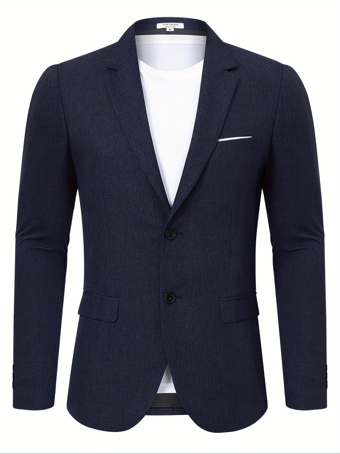 Chaqueta deportiva casual de hombre, ligera y elegante, con dos botones para negocios