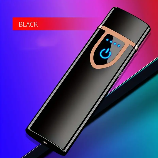 Encendedor a prueba de viento de uso recargable, encendedor de cigarrillos de doble cara, Flamel pequeño y ligero