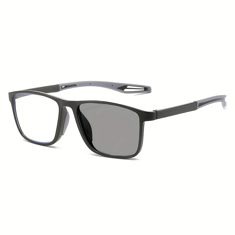 1pc Gafas Multifocales Con Lentes Fotocromáticas Para Hombres, Gafas Deportivas Antideslizantes De Doble Uso +1.0 A +4.0