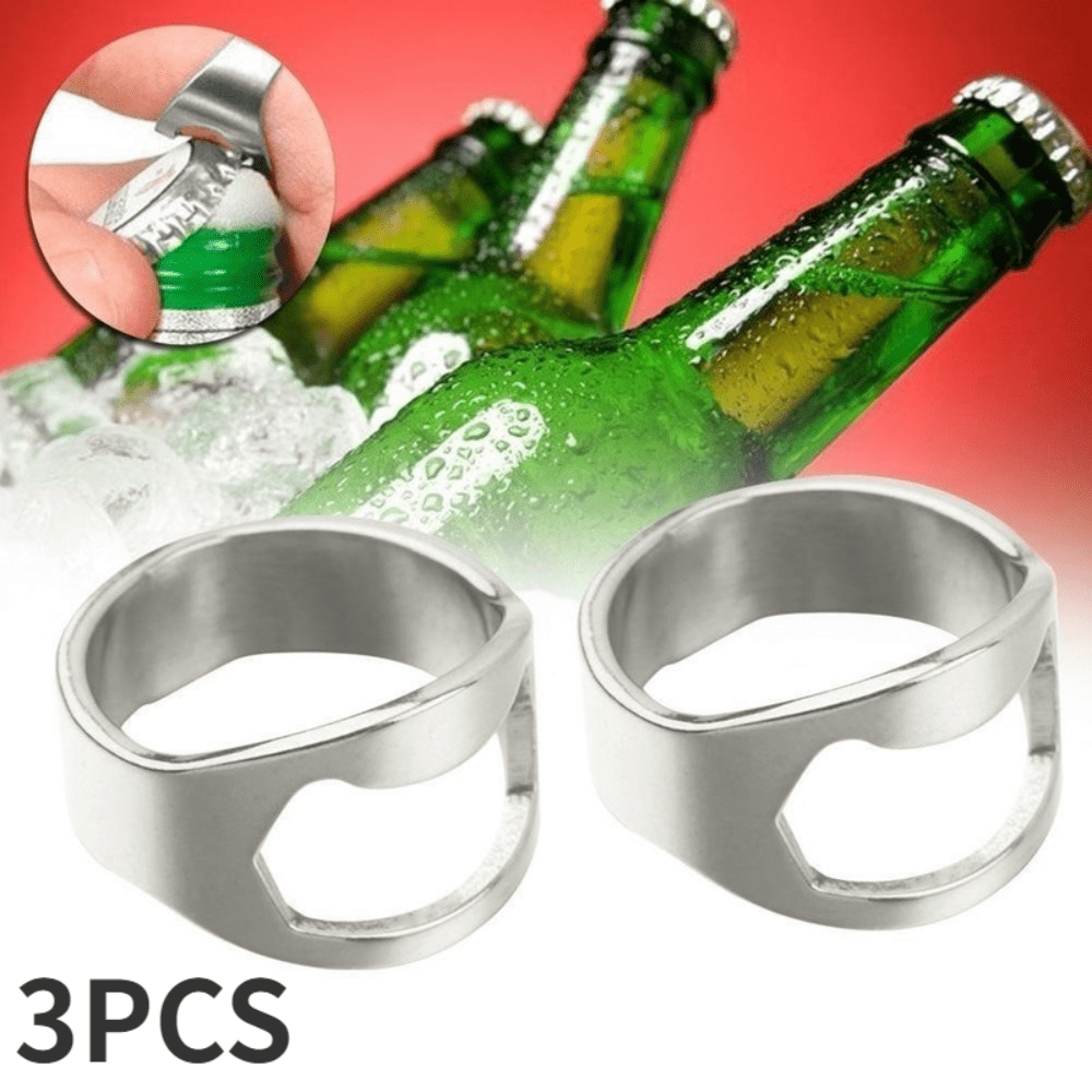 Abrebotellas Multifunción De 3 Uds, Abridor De Botellas De Cerveza Creativo, Anillo Abridor De Botellas, Abridor De Botellas