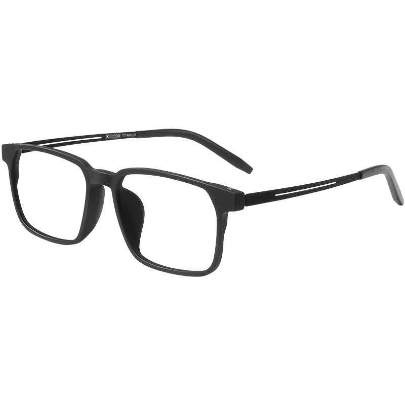 1pc Gafas De Marco Completo De Titanio De Goma Para Hombres, Marco De Gafas Cuadrado Ultraligero TR90