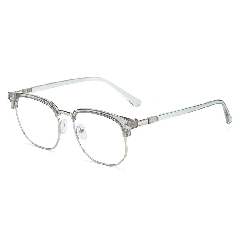 Monturas De Gafas Retro Para Hombre Y Mujer, Lentes Planas Que Cambian De Color Con Luz Anti-azul, A La Moda, 1 Ud.