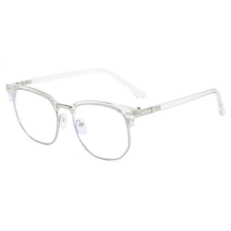 Monturas De Gafas Retro Para Hombre Y Mujer, Lentes Planas Que Cambian De Color Con Luz Anti-azul, A La Moda, 1 Ud.