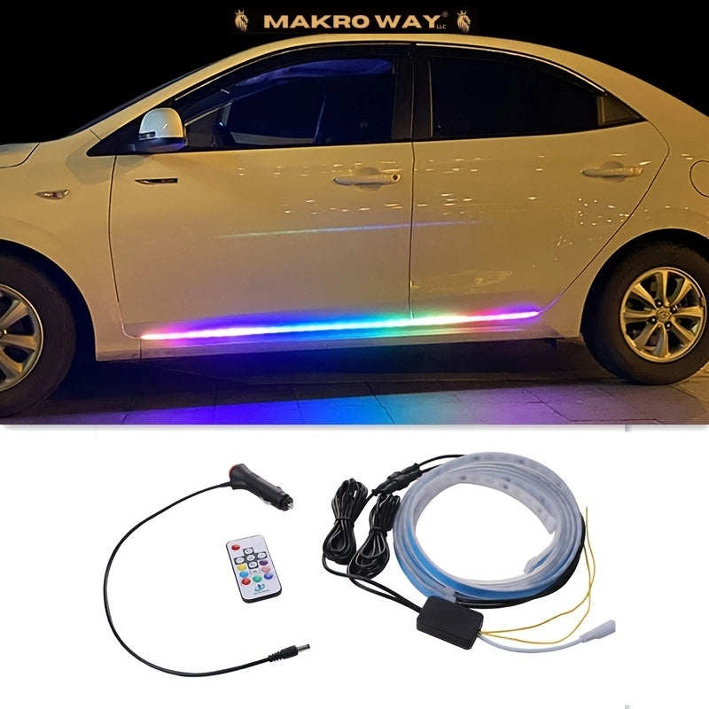 Tira de luz LED para coche: Resistente al agua, recargable y decorativa