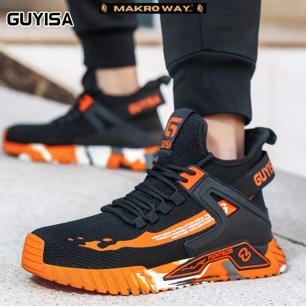 Zapatos de Seguridad para Hombres - Antideslizantes y Resistentes a Pinchazos - Ideal para Construcción Industrial