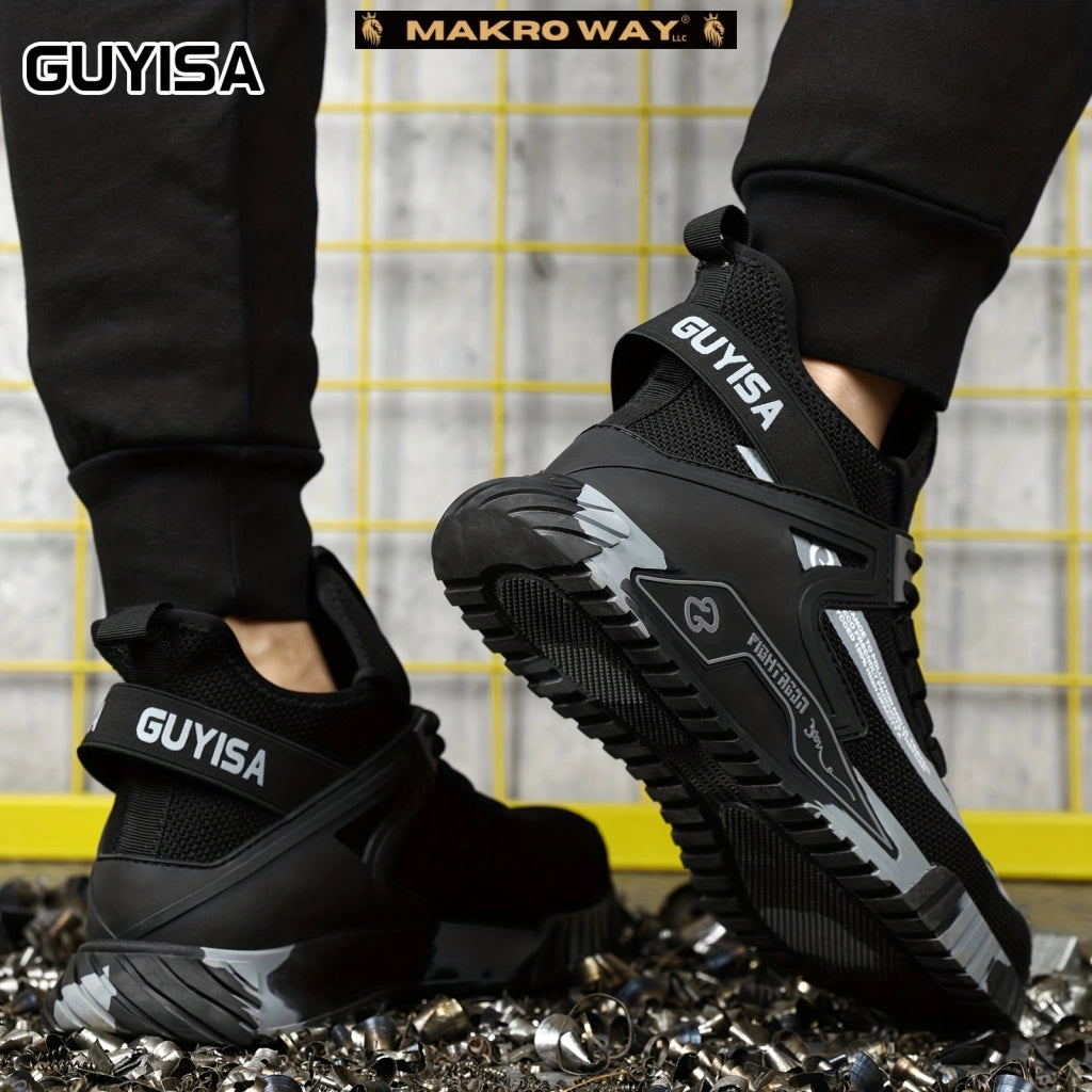 Zapatos de Seguridad para Hombres - Antideslizantes y Resistentes a Pinchazos - Ideal para Construcción Industrial