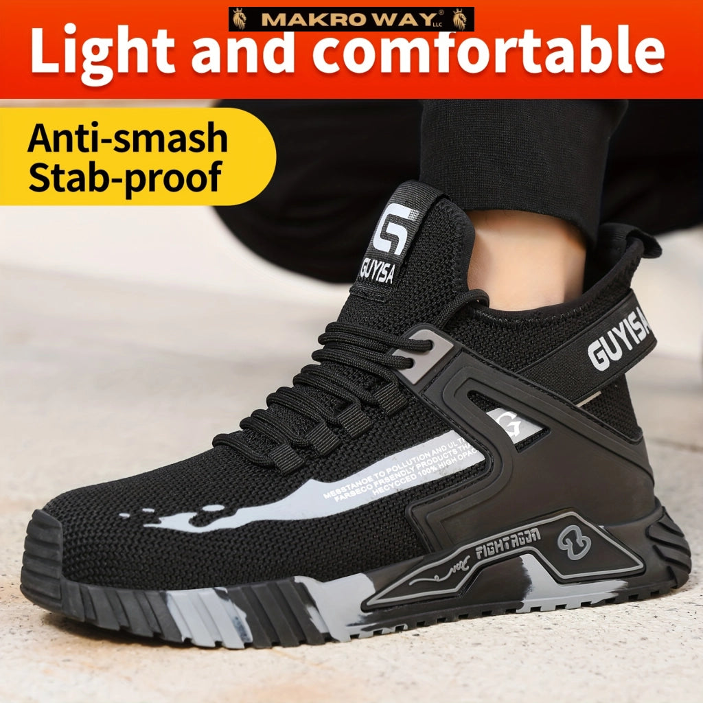 Zapatos de Seguridad para Hombres - Antideslizantes y Resistentes a Pinchazos - Ideal para Construcción Industrial