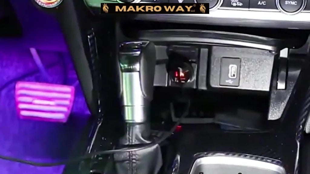 Kit de Luces LED para Automóviles - Control Remoto App - Multicolor - Música - USB - 48 LED