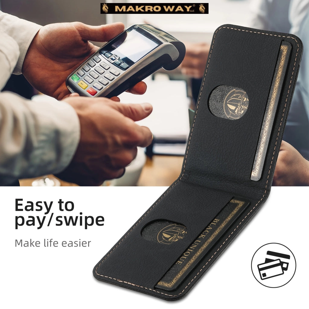 Funda de Cuero 2 en 1 con Carga Inalámbrica para Samsung