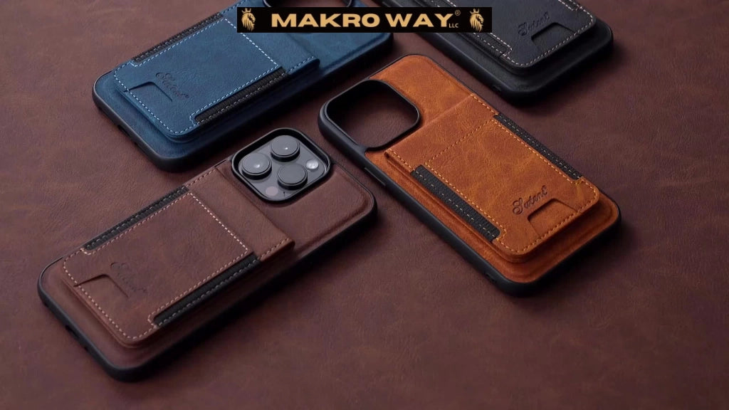 Funda de Cuero 2 en 1 con Carga Inalámbrica para Samsung