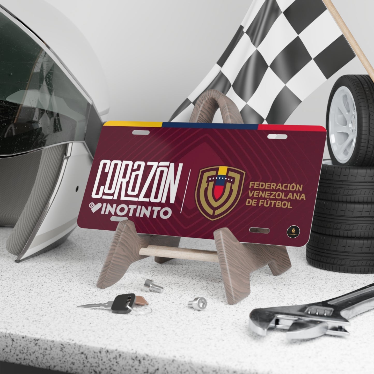 Vanity Plate Vinotinto