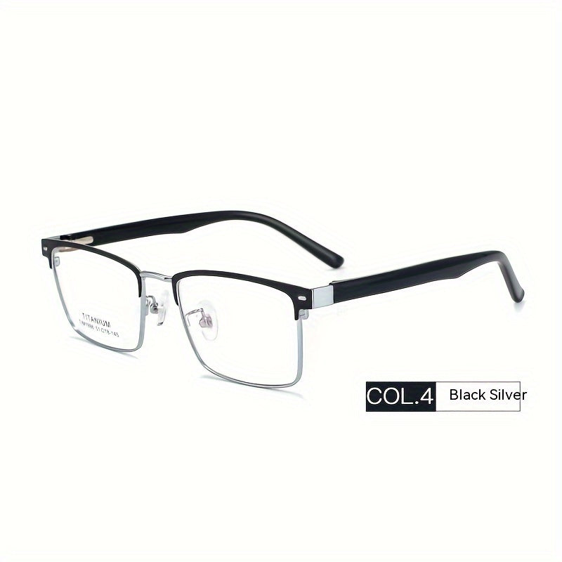 Gafas Clásicas Con Montura Cuadrada, Gafas De Moda De Metal Para Negocios, Para Hombres Y Mujeres, Decoraciones Diarias