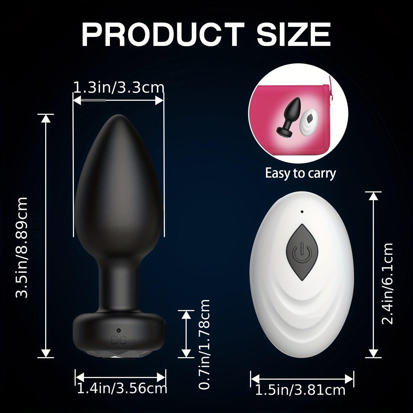 Upgrade Your Pleasure Game with Our Rechargeable Wireless Anal Plug - Perfect for Couples!