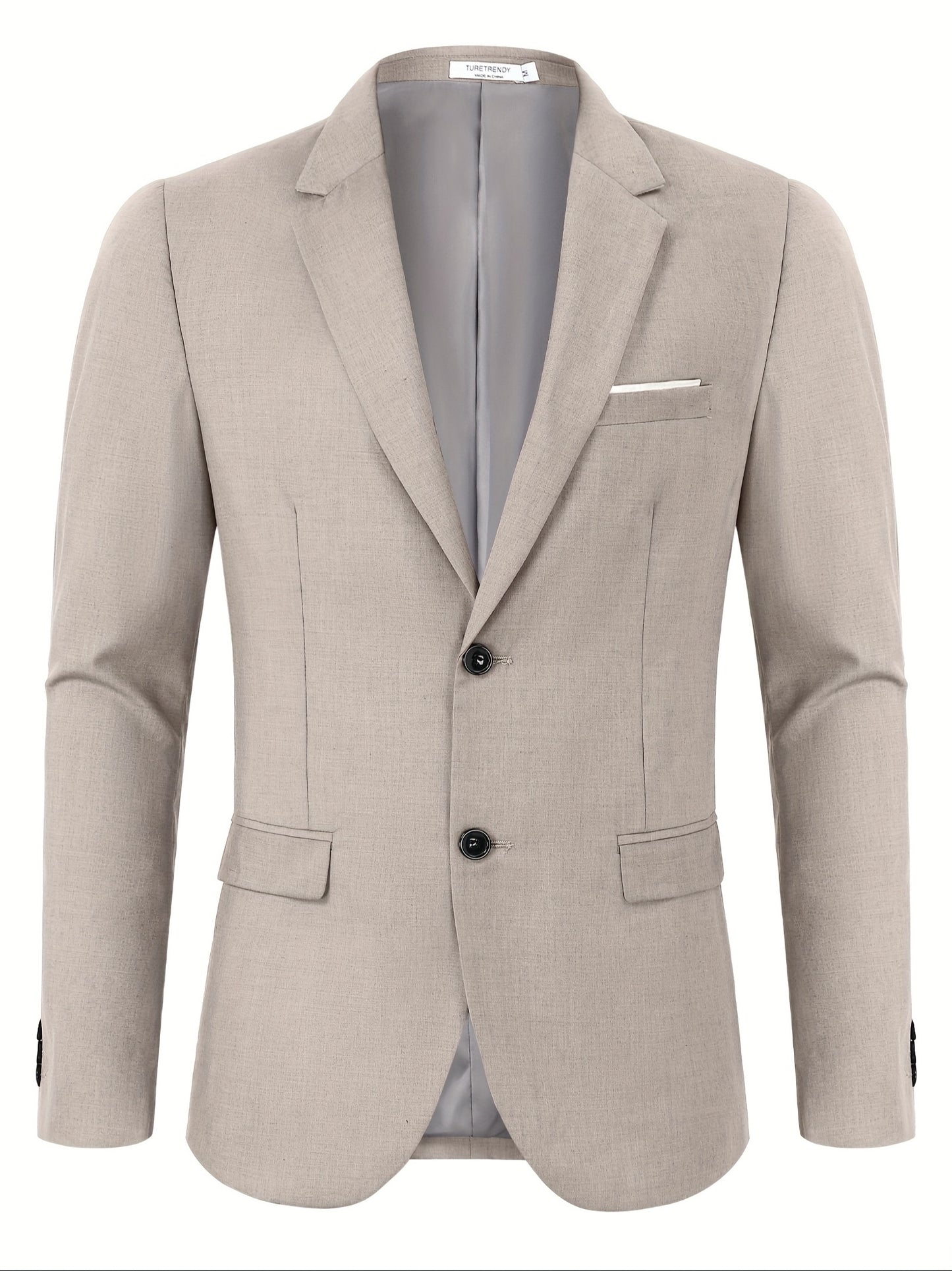 Chaqueta deportiva casual de hombre, ligera y elegante, con dos botones para negocios