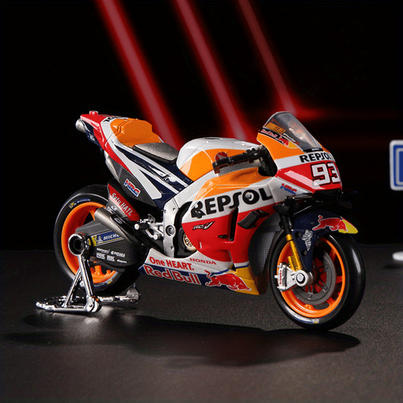 Maisto 1:18 2021GP Racing Repsol Honda Team: Marc Márquez #93 y Pol ESPARGARO Modelo de motocicleta de aleación: ¡un regalo inolvidable para los fanáticos de Moto GP! Navidad, Halloween, regalos de Acción de Gracias.