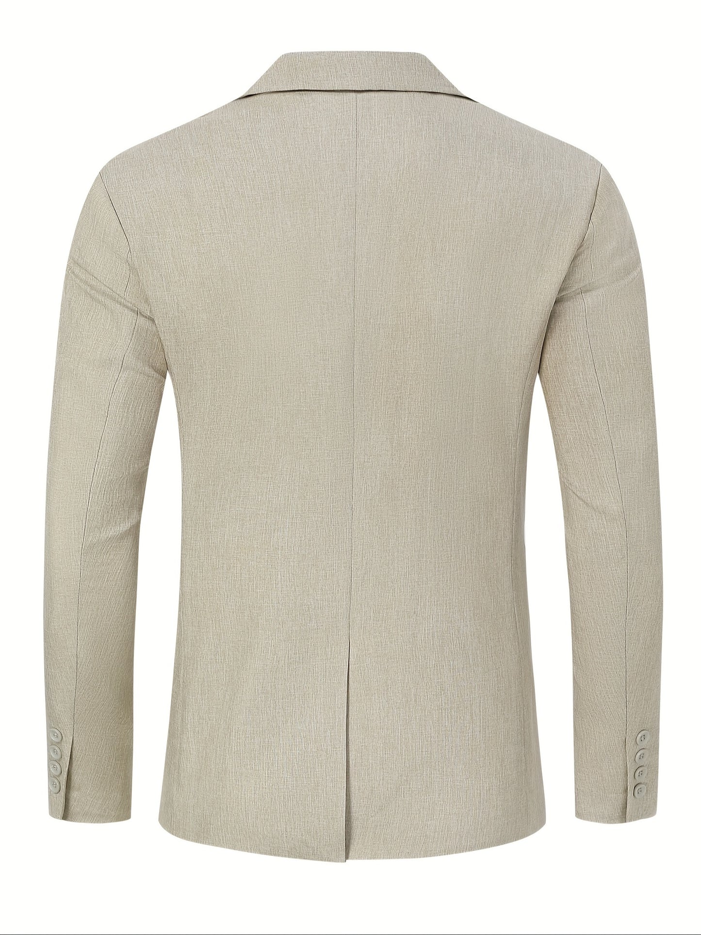 Blazers casuales ligeros para hombre, chaquetas deportivas, trajes de corte regular, chaquetas de dos botones