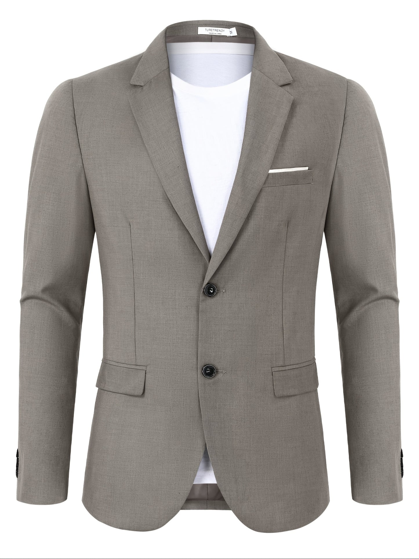 Chaqueta deportiva casual de hombre, ligera y elegante, con dos botones para negocios