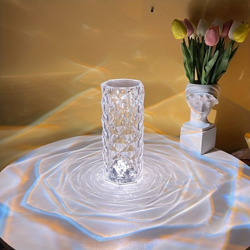 16 Colores Cambiantes RGB LED Rosa Lámpara Táctil - Perfecta Para Bar, Dormitorio, Regalo Para Amante - Control Remoto Y Táctil, Carga Y Alimentación USB