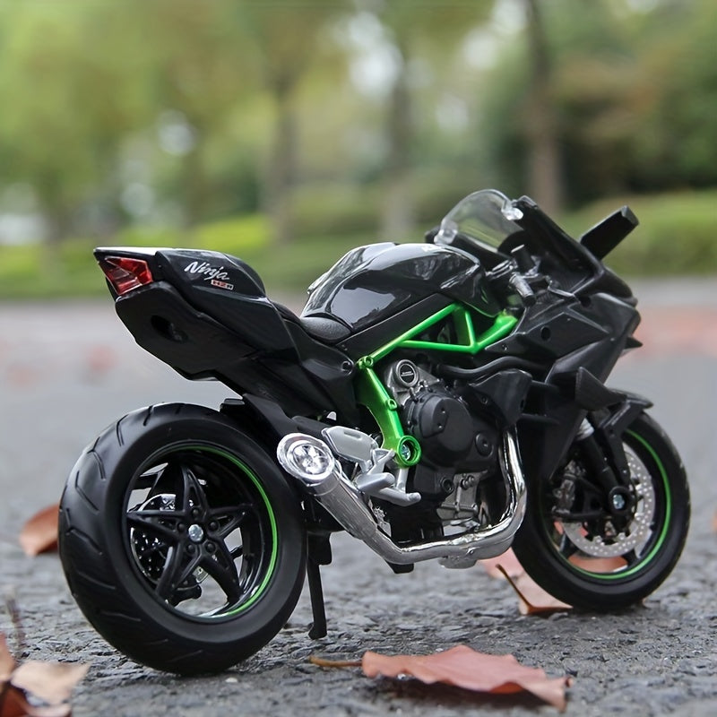 Maisto 1:18 Kawasaki H2 R Ninja vehículos fundidos a presión pasatiempos coleccionables juguetes modelo de motocicleta Navidad, Halloween, regalo de Acción de Gracias