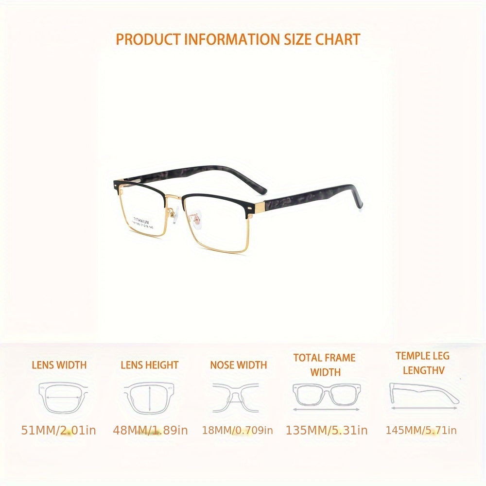 Gafas Clásicas Con Montura Cuadrada, Gafas De Moda De Metal Para Negocios, Para Hombres Y Mujeres, Decoraciones Diarias