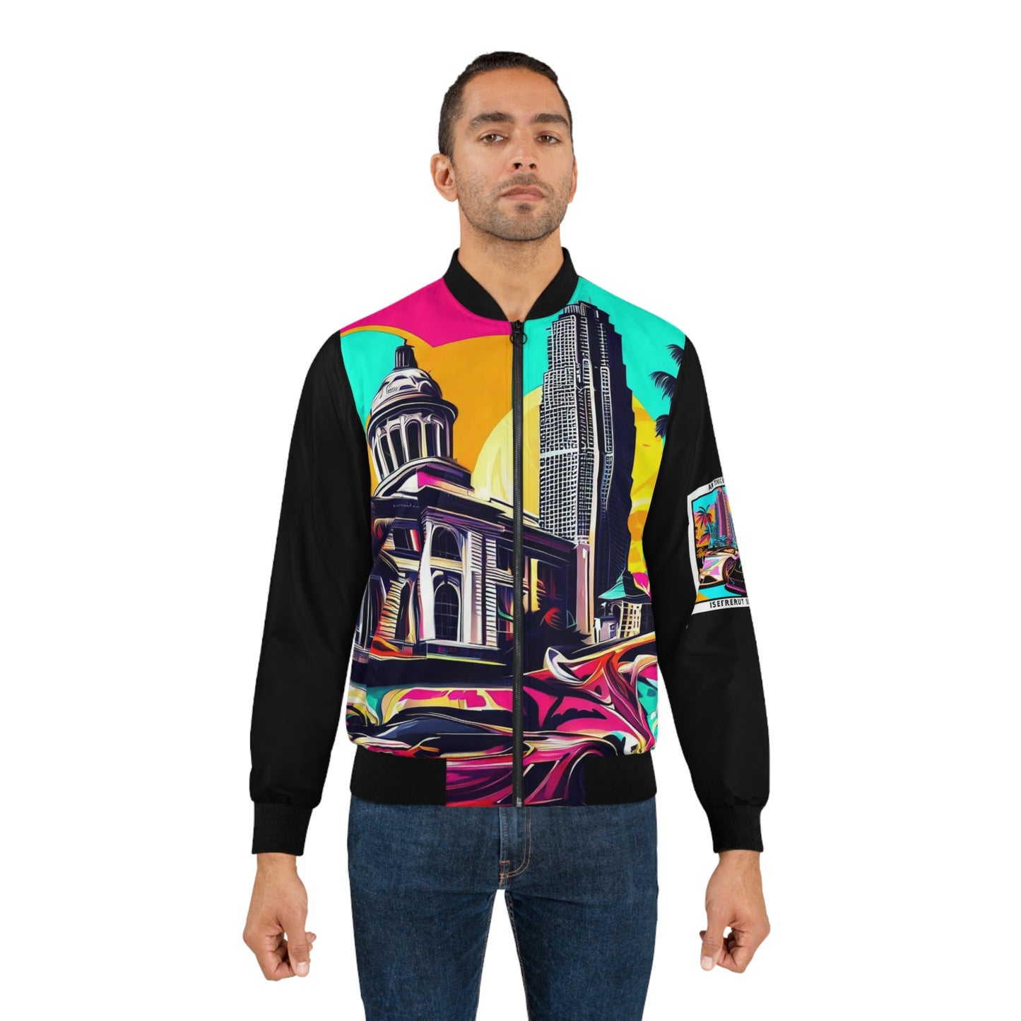 Chaqueta bomber para hombre (AOP)