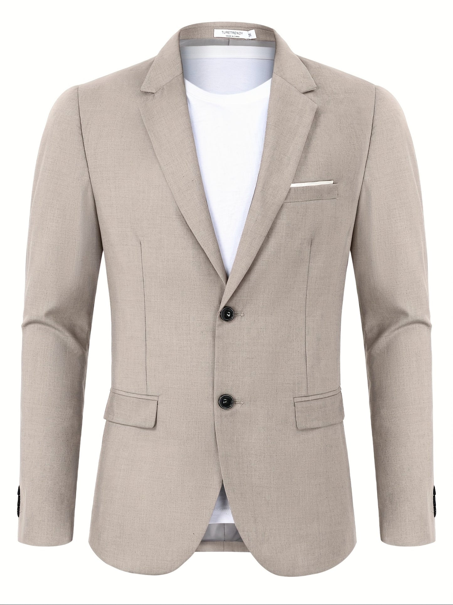 Chaqueta deportiva casual de hombre, ligera y elegante, con dos botones para negocios
