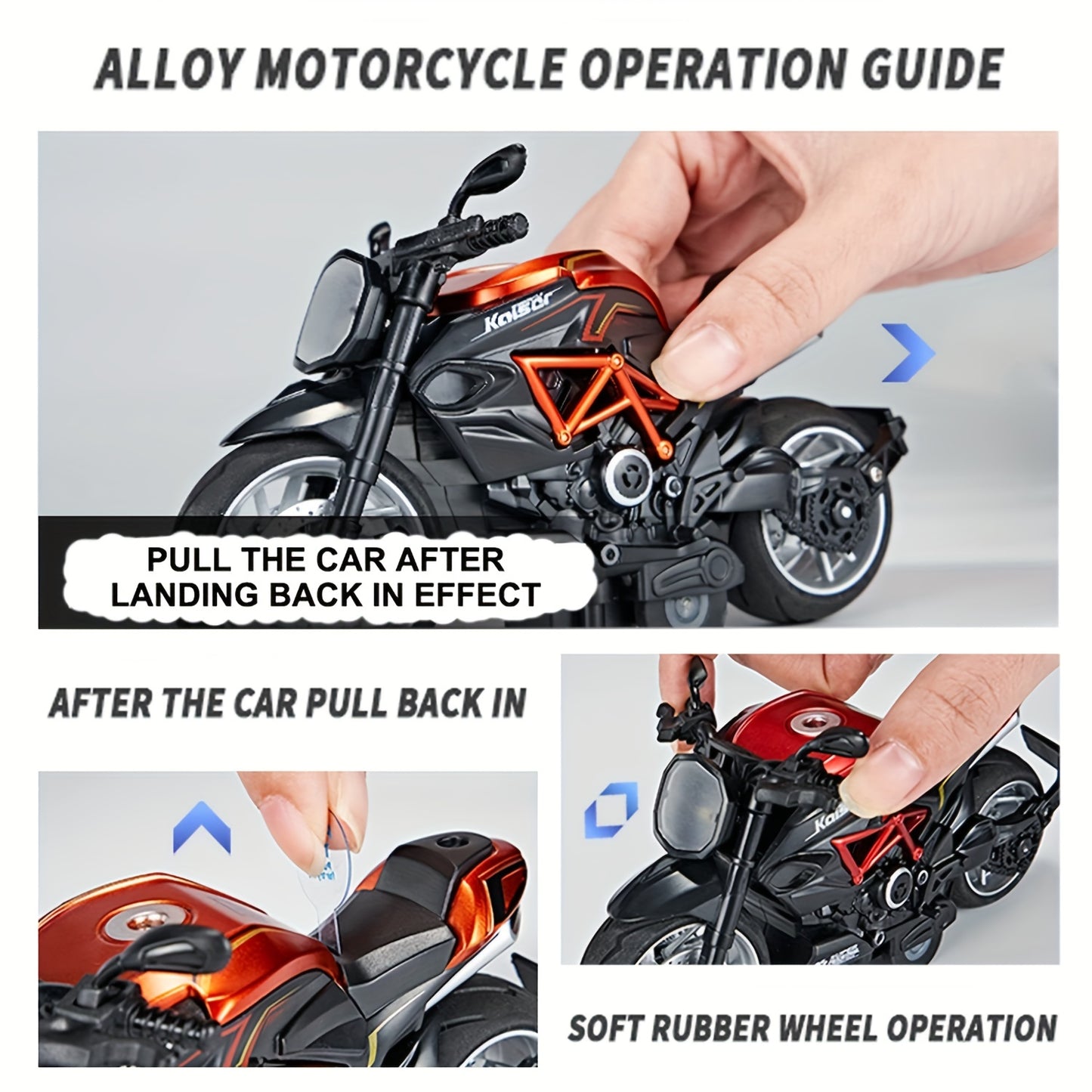Juguete De Motocicleta De Aleación Fundida A Presión, Motocicleta Extraíble Con Sonidos Y Luces 1:12, Coches De Juguete Para Niños Con Fricción, Juguetes De Motocicleta, Regalo Para Niños O Niñas, Cumpleaños, Navidad