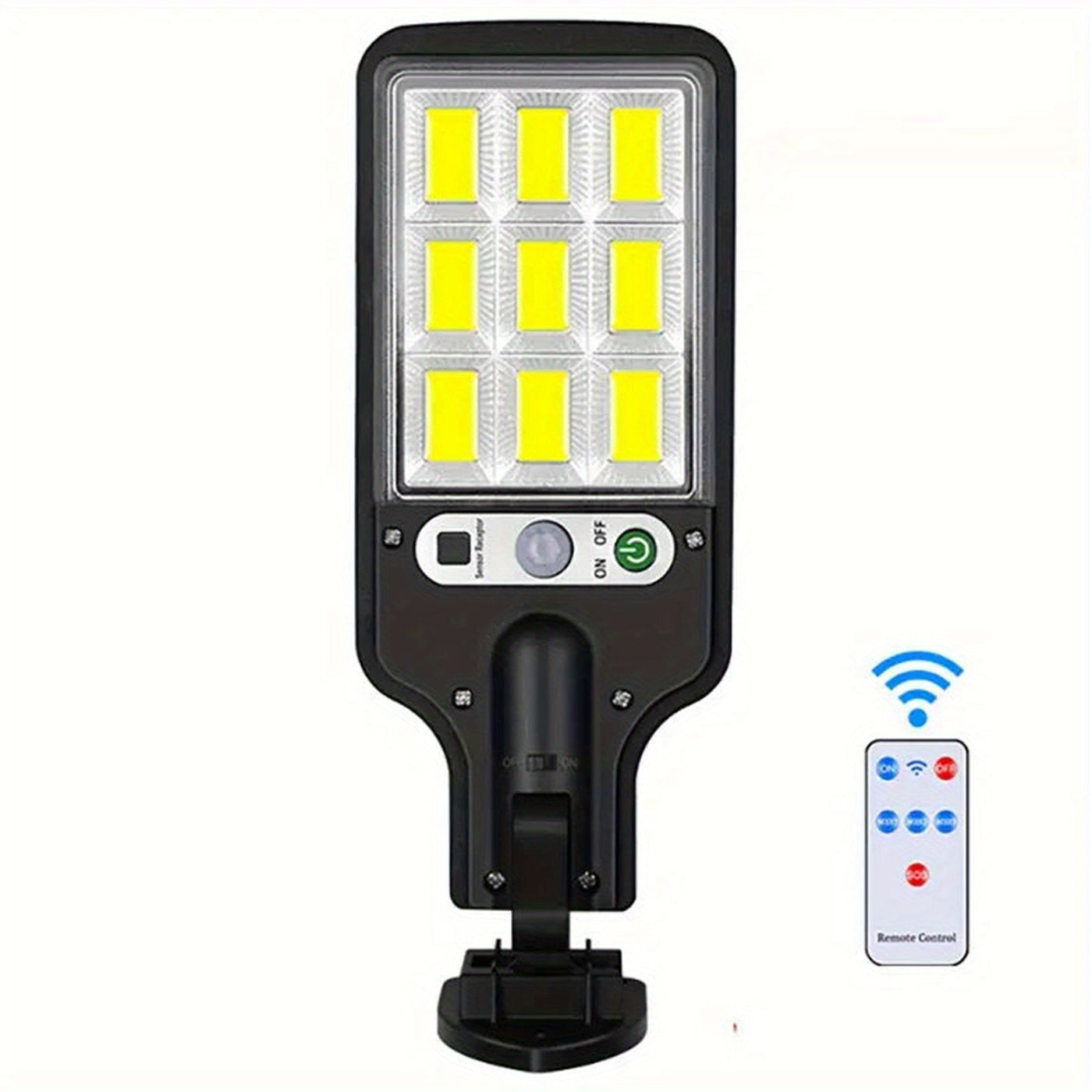 Farola Solar Para Exteriores, Luz De Jardín Con Sensor Humano, Luz De Pared LED Con Control Remoto, Luz De Jardín Impermeable