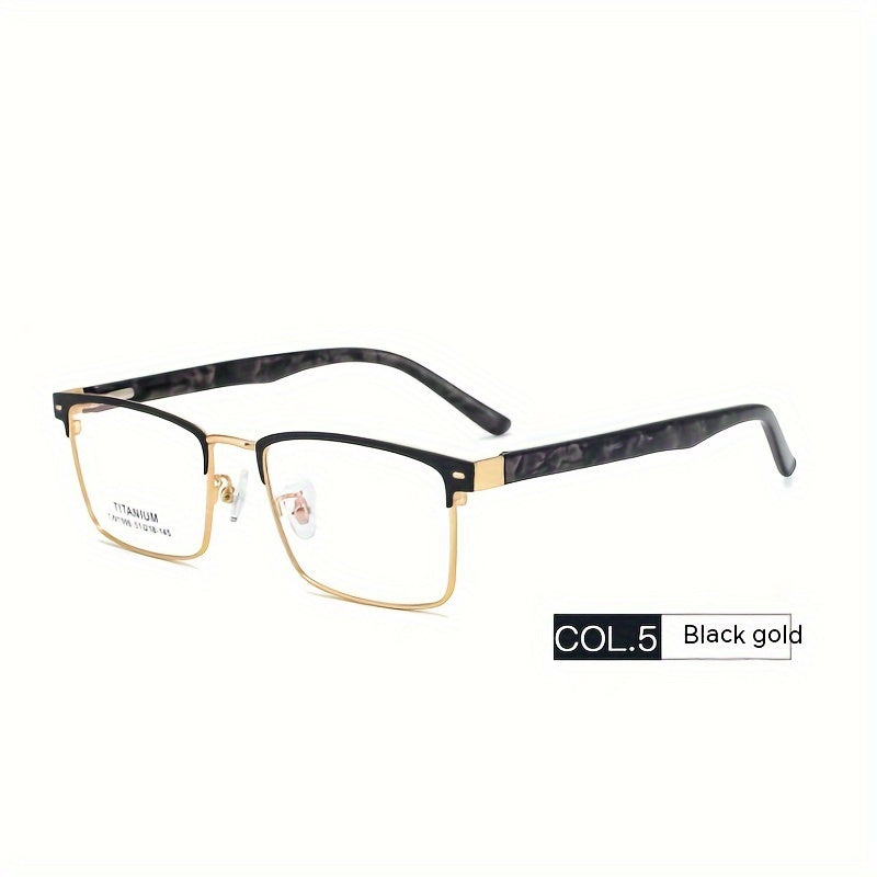 Gafas Clásicas Con Montura Cuadrada, Gafas De Moda De Metal Para Negocios, Para Hombres Y Mujeres, Decoraciones Diarias