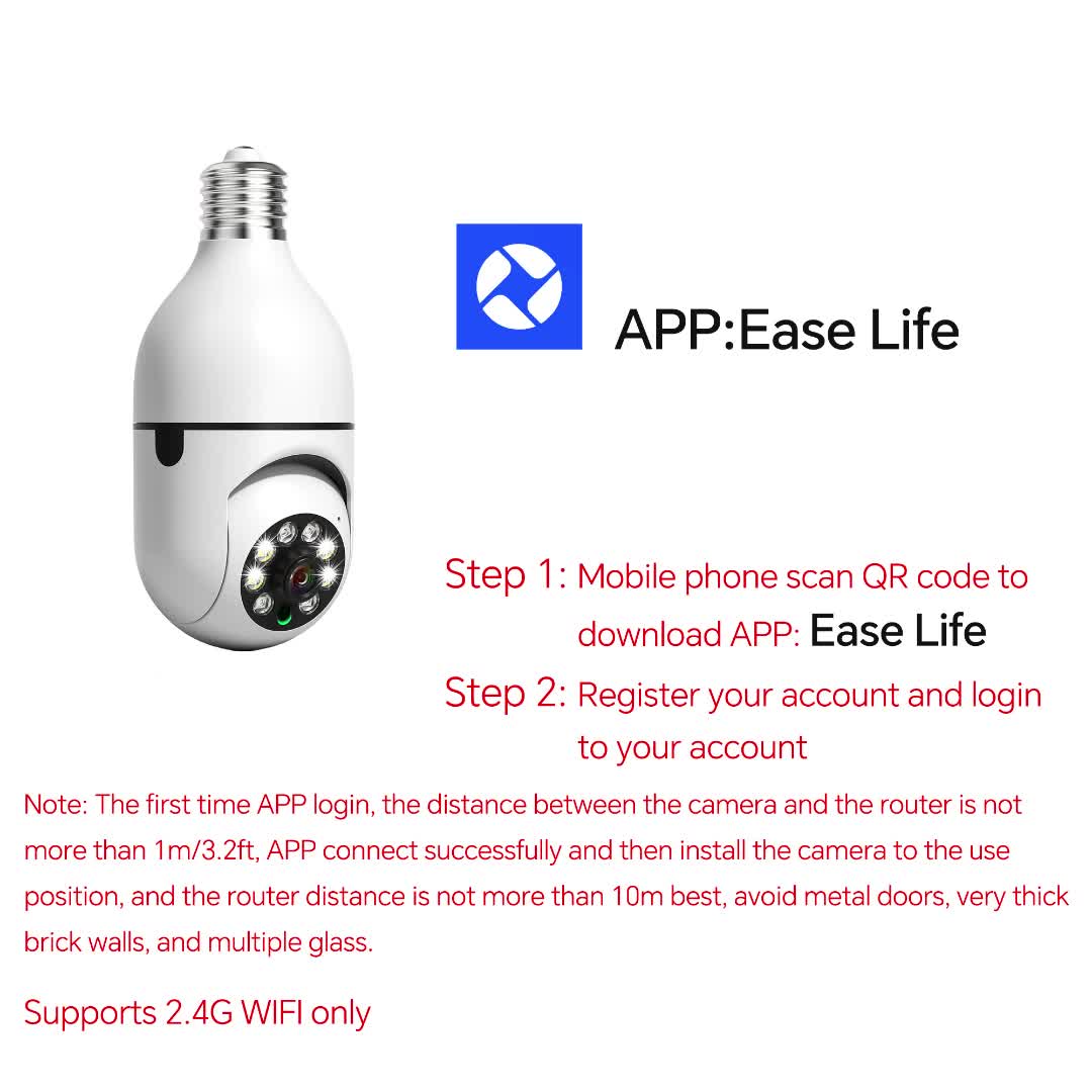 Protect Your Home with the Ultimate 1080P Wifi Security Camera - Easy Setup, Motion Detection, Audio & Visual Alerts!