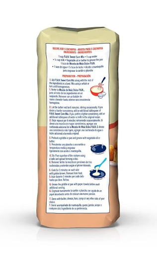 P.A.N. Mezcla de Maíz Dulce - Mezcla sin Gluten y Kosher para Cachapas, 500 g (17.63 oz / 1 lb 1.63 oz)