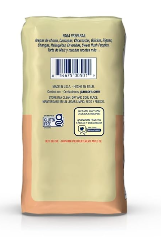 P.A.N. Mezcla de Maíz Dulce - Mezcla sin Gluten y Kosher para Cachapas, 500 g (17.63 oz / 1 lb 1.63 oz)