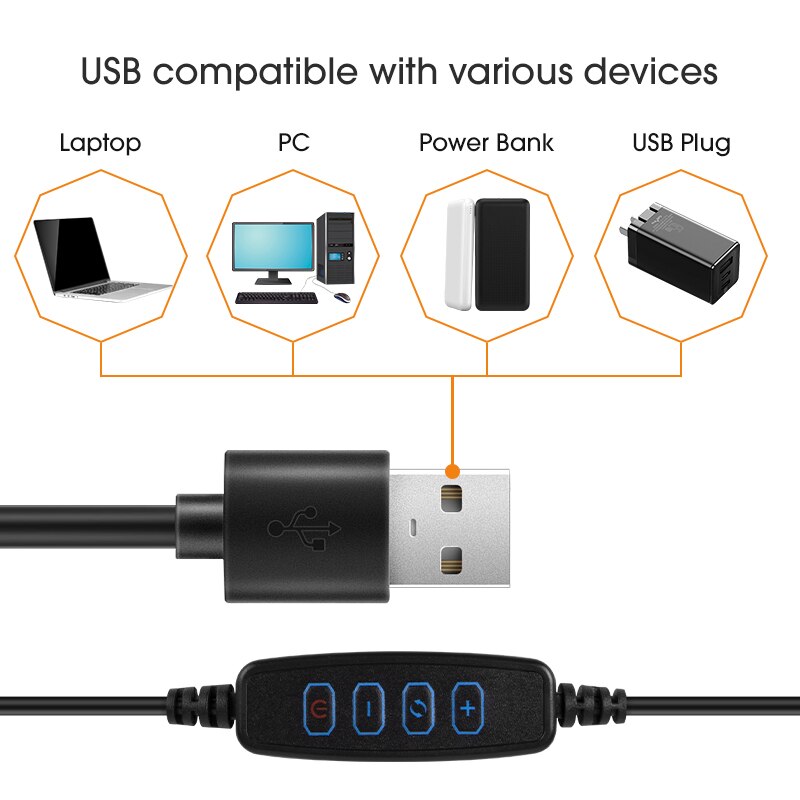 Ring Lamp For Phone 10'' 3modes,10 Brightness USB LED Lights With Tripod Selfie Photo Video Beauty Lampe For Stream Aro De Luz