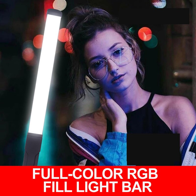 Photography Dimmable Hand-held RGB LED Selfie Fill Light Phone Camera Lamp For Makeup Video Live Studio Youtube Volg Aro De Luz