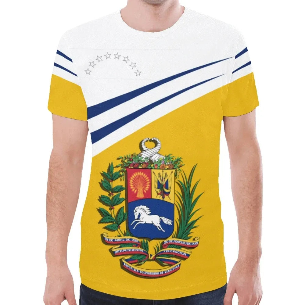 Venezuela Halloween Exclusive T-shirt Venezuela Flag T-Shirt Oversized T Shirt Short Sleeve Tee Casual Fashion Streetwear Blouse