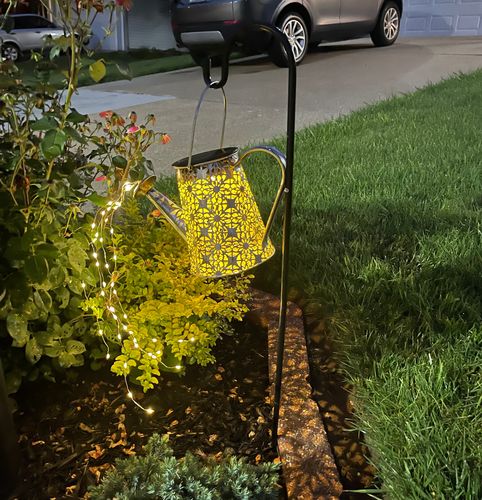 Solar led String Light Enchanted Watering Can Light Waterproof Garden Decor Yard Retro Lamp Outdoor Table Patio Lawn Yard Art