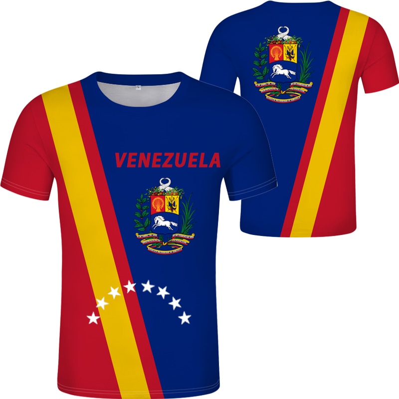Venezuela Halloween Exclusive T-shirt Venezuela Flag T-Shirt Oversized T Shirt Short Sleeve Tee Casual Fashion Streetwear Blouse