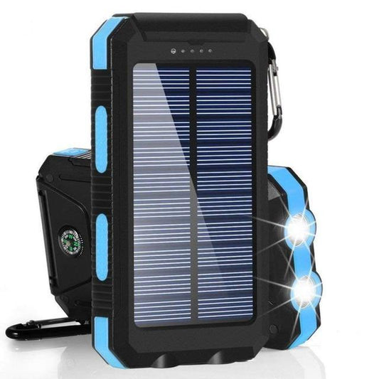80000mAh portable solar battery pack charging Poverbank three proof external battery charger Strong LDE light, suitable for Xiao