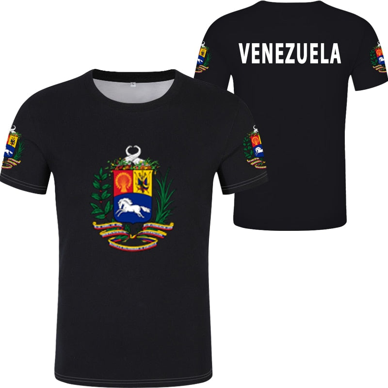 Venezuela Halloween Exclusive T-shirt Venezuela Flag T-Shirt Oversized T Shirt Short Sleeve Tee Casual Fashion Streetwear Blouse