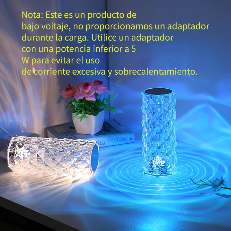 16 Colores Cambiantes RGB LED Rosa Lámpara Táctil - Perfecta Para Bar, Dormitorio, Regalo Para Amante - Control Remoto Y Táctil, Carga Y Alimentación USB