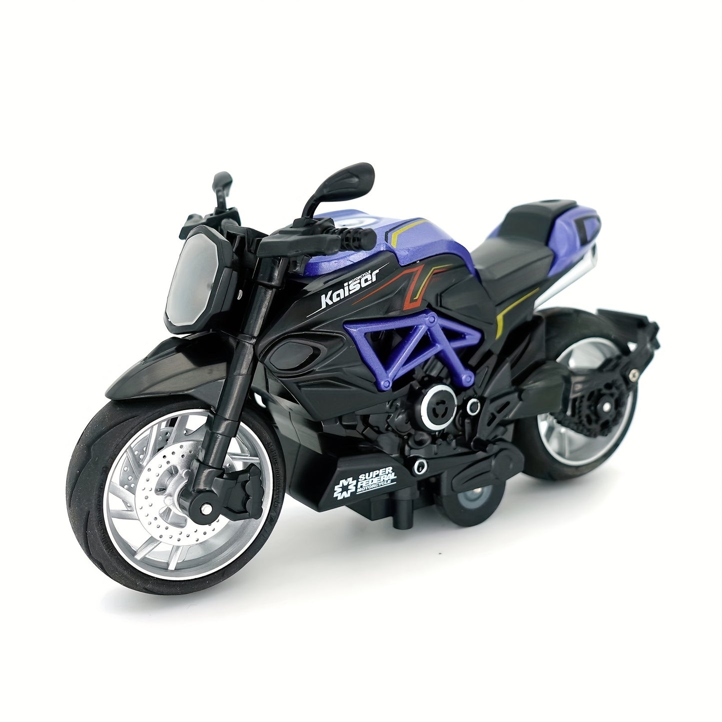 Juguete De Motocicleta De Aleación Fundida A Presión, Motocicleta Extraíble Con Sonidos Y Luces 1:12, Coches De Juguete Para Niños Con Fricción, Juguetes De Motocicleta, Regalo Para Niños O Niñas, Cumpleaños, Navidad