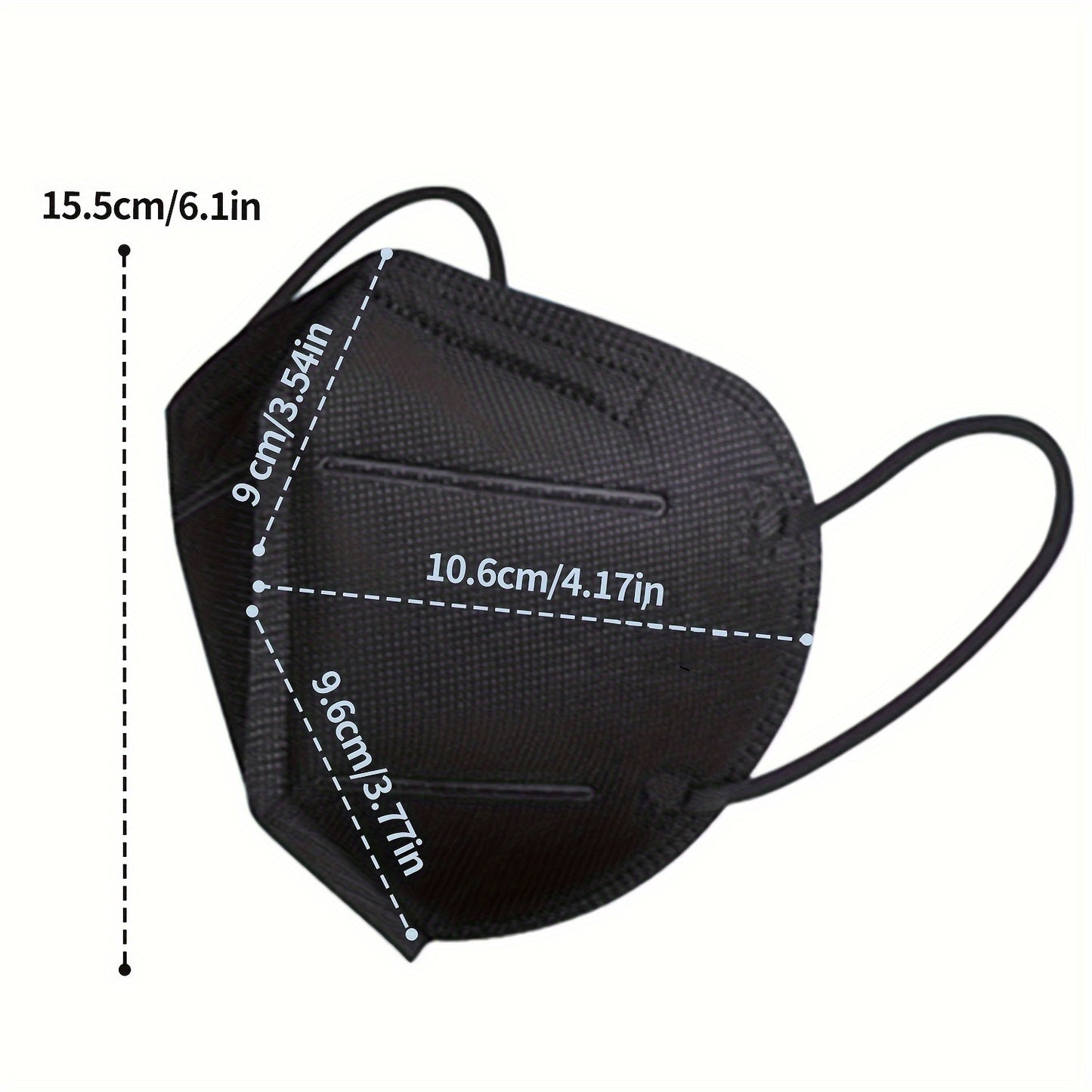 Ultimate Protection: KN95 Masks 50-Pack - Breathable, Adjustable, Reusable - PM2.5 Defense for Men & Women