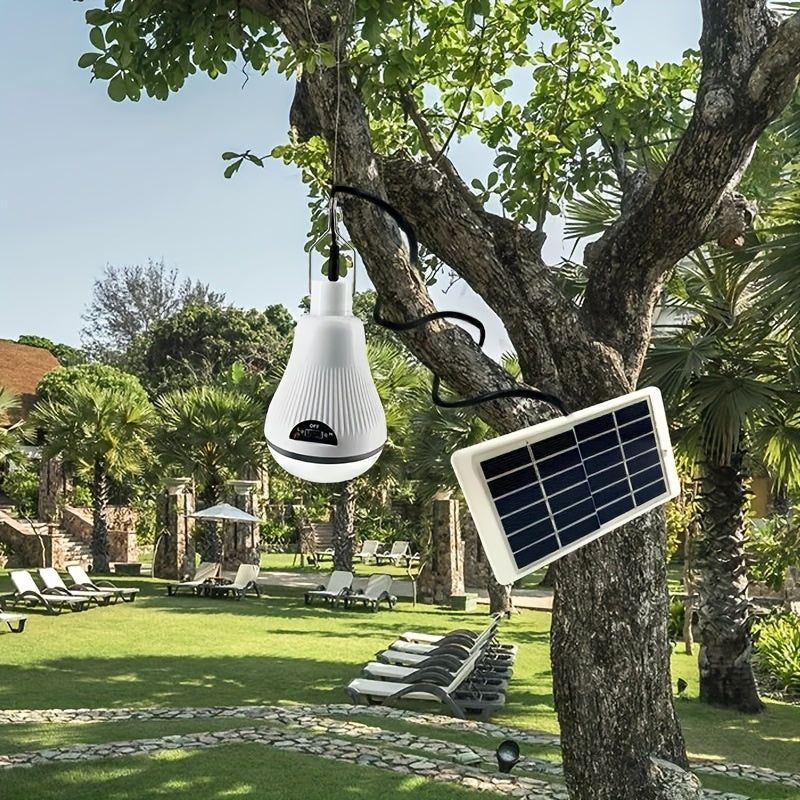 1pc / 2pcs Bombillas LED Solares, Linterna Recargable Colgante Portátil Para Exteriores De 20 LED, Para Iluminación De Gallinero En El Mercado Nocturno Para Acampar Al Aire Libre