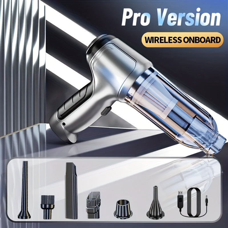 Effortlessly Clean Any Mess with our Ultimate Handheld Vacuum - High-Suction, Wireless, USB Charging, Pet Hair Cleaner. Limited Time Offer!