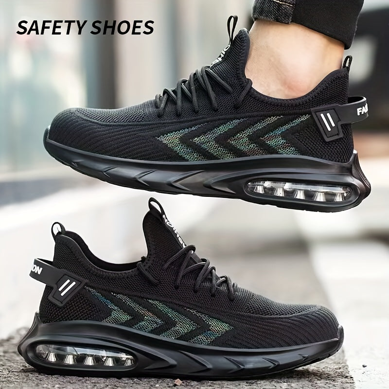 Zapatos de Seguridad con Punta de Acero para Hombres y Mujeres - Transpirables y Ligeros para Taller y Fábrica