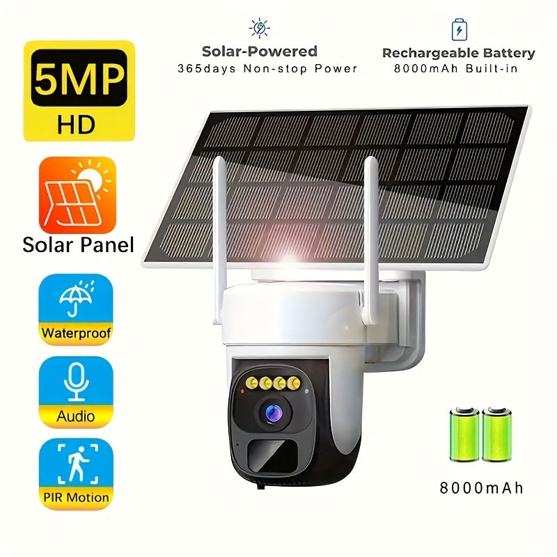 Protect Your Home with Our 5MP Solar Wireless Security Camera - Limited Time Offer!