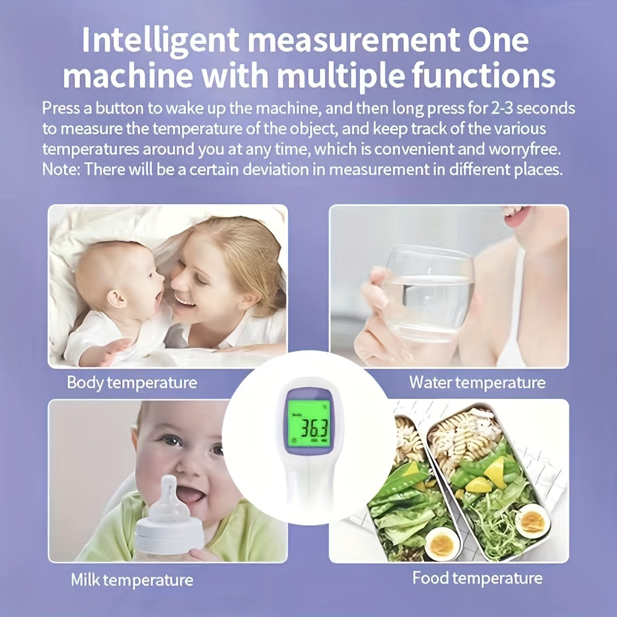 Stay Healthy with Our Non-Contact Digital Thermometer - Perfect for All Ages!