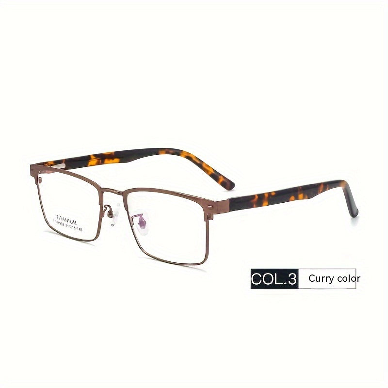Gafas Clásicas Con Montura Cuadrada, Gafas De Moda De Metal Para Negocios, Para Hombres Y Mujeres, Decoraciones Diarias